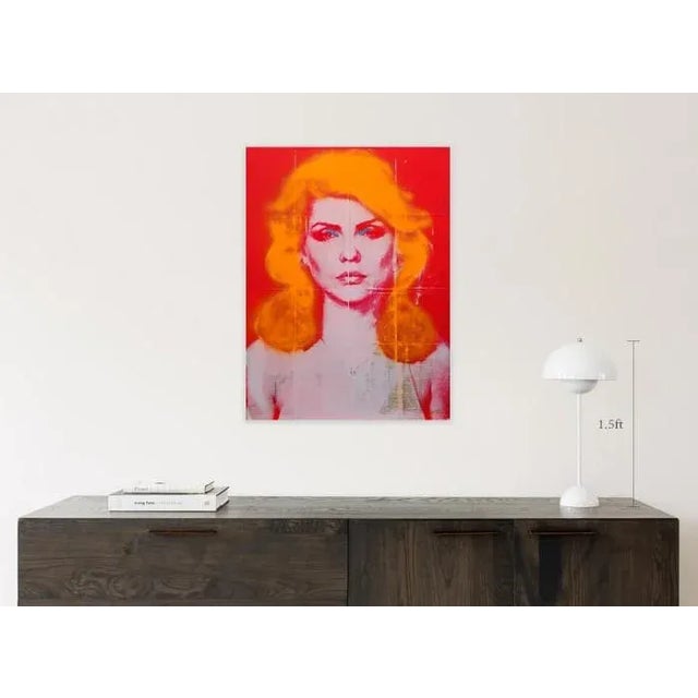 Blondie Pop Art painting on Canvas. Ships unframed in a box.