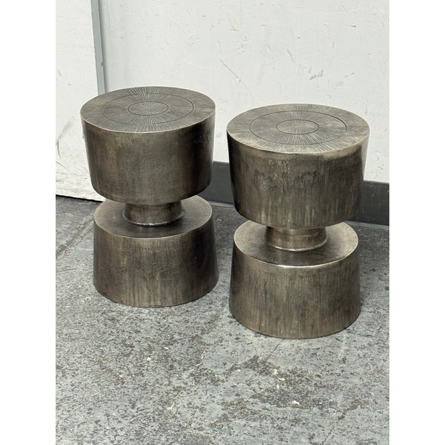 Moe's Home Victor Side Tables/Stools, Pair For Sale - Image 11 of 12