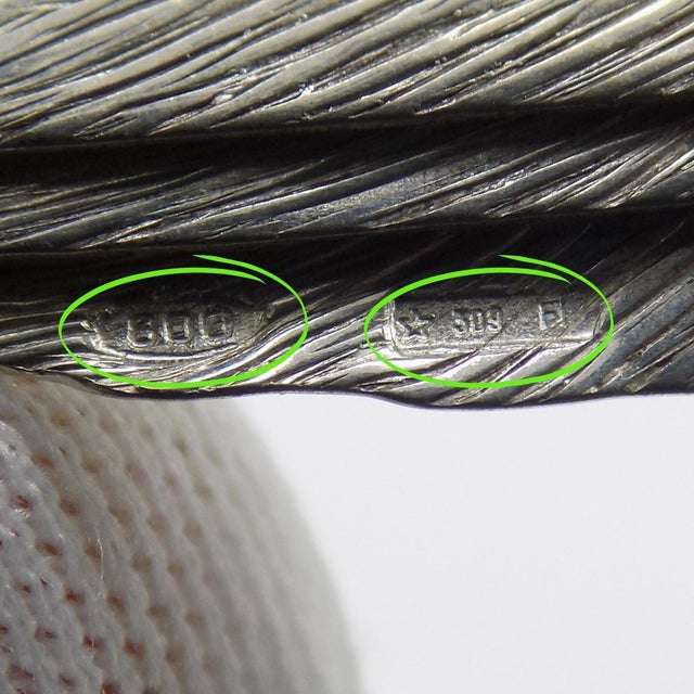 Vintage Italian Handmade Genuine Silver Bird & Silver Plumes Figurine Sculpture For Sale - Image 9 of 11