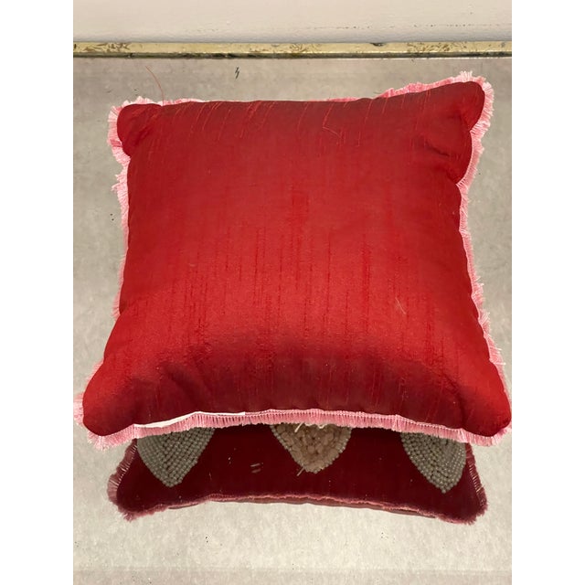 Shabby Chic Valentines Small Pillow Ring Bearier For Sale - Image 3 of 3