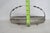 Silver Mid 20th Century Mayell Queen Anne Divided Glass Dish on Footed Silver Plated Handled Stand For Sale - Image 8 of 15