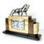 Black French Art Deco Mantel Clock with Chrome-Plated Bronze Lion, 1930s For Sale - Image 8 of 18