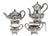 Antique Victorian Silver Tea Service, London, 1854, Set of 4 For Sale