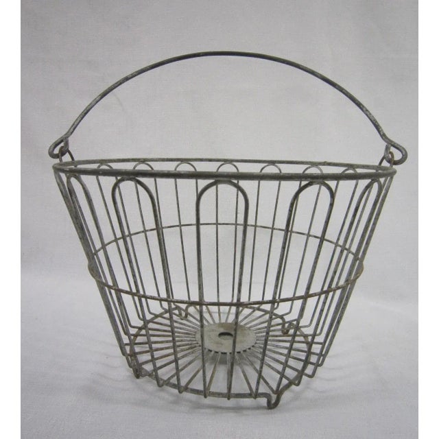 Vintage Wire Egg Basket Chairish
