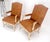 Brown Pair of Fine Carved White Lacquer Rouge Floral Upholstery Arm Club Chairs MINT For Sale - Image 8 of 13