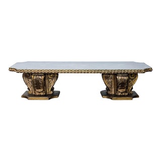 Vintage Mid-Century Mediterranean Style Coffee Table For Sale