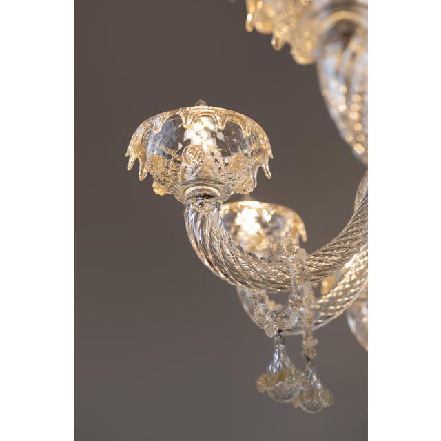 Murano Glass Chandelier from Barovier and Toso, 1980s For Sale - Image 10 of 12