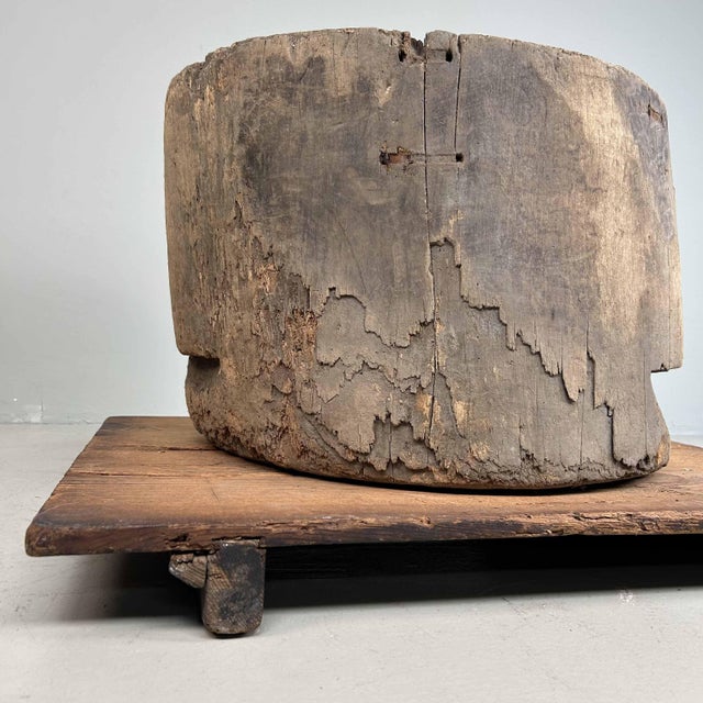 Antique Japanese Rice Mortar, 1890s For Sale - Image 4 of 14