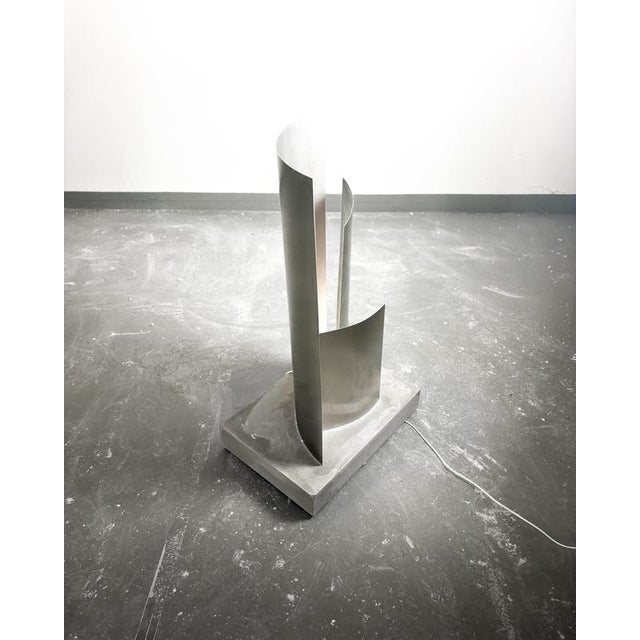 Essenz Floor Lamp in Concrete with Steel and Aluminium by Case Studios For Sale - Image 10 of 11