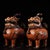 Late 20th Century Late 20th Century Pair of Gilt Bronze Cloisonné Enamel Mythical Beast Incense Burners For Sale - Image 5 of 9