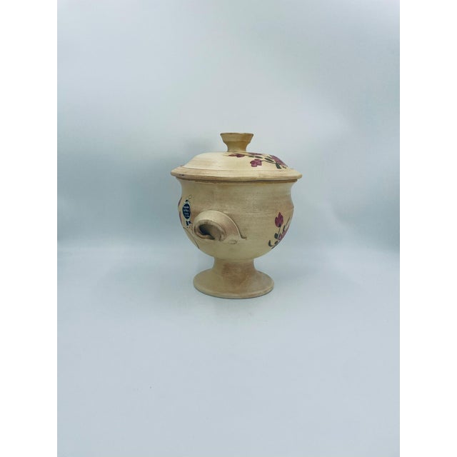 French soup tureen, crafted from high-quality ceramic. The tureen features a matching, distinctive cream-and-beige color...