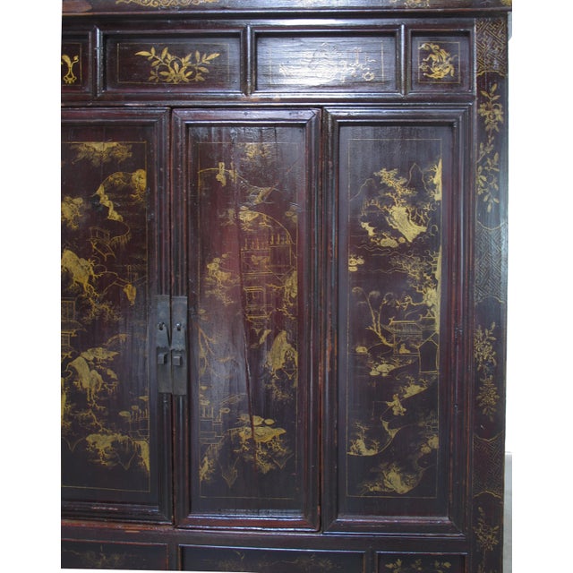 Antique Chinese Chinoiserie-Style Cabinet For Sale In Greensboro - Image 6 of 15