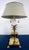 Metal Vintage Frederick Cooper Style Hollywood Regency Brass Pineapple Table Lamp With Diffuser Shade For Sale - Image 7 of 10
