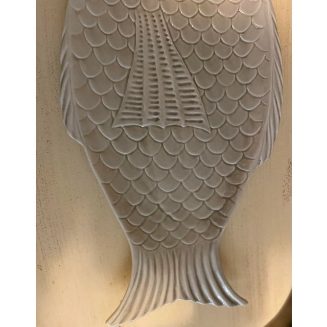 Ceramic Large Fitz & Floyd Fish Platter For Sale - Image 7 of 11