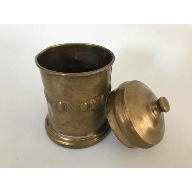 Late 19th Century 19th Century Turkish Brass Storage Container For Sale - Image 5 of 5