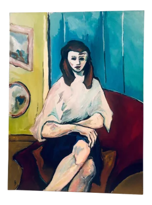 Late 20th Century Fay Singer Original Oil Painting