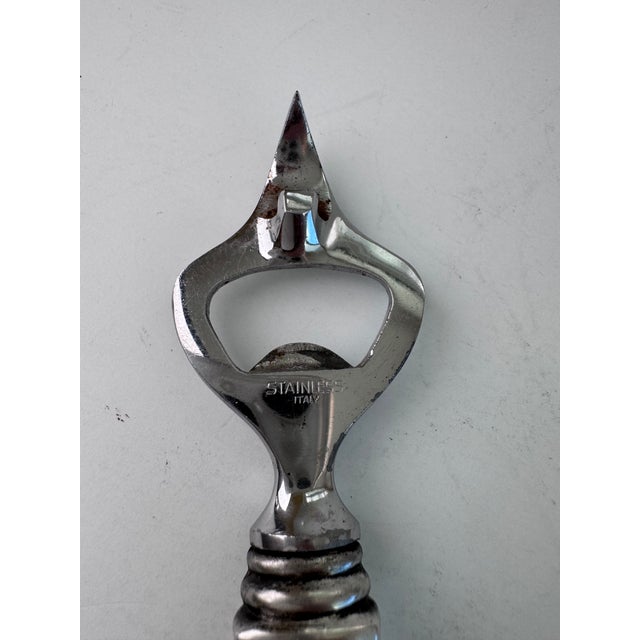 Italian 1960s Italian Sterling Bottle Opener, Engraved For Sale - Image 3 of 9