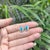 14k Yellow Gold 1.34ct Turquoise Cabochon Diamond Double Halo Stud Earrings- A Pair For Sale In New York - Image 6 of 15