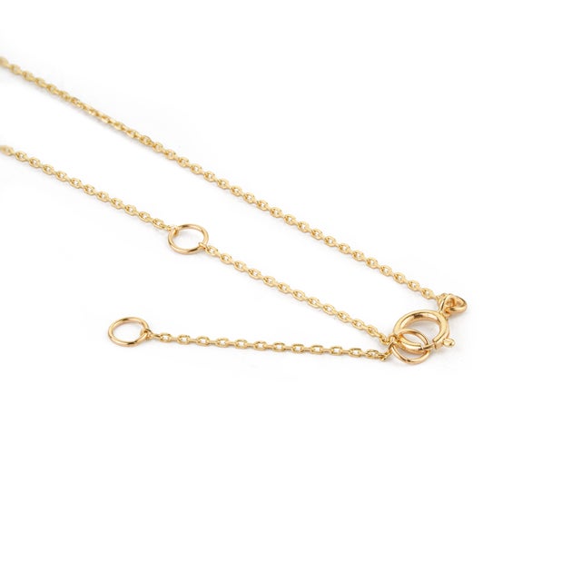 Modern 2.24ct Citrine & Diamond Halo Station Charm Necklace in 14k Yellow Gold For Sale - Image 10 of 18