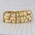 Gold Vintage Tiffany 3-Row Bracelet 18k Yellow Gold W/ Box Magazine 7" 18mm For Sale - Image 8 of 8