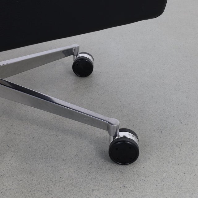 Set of Lounge Chairs on Wheels in Leather from Poltrona Frau, 1990s For Sale - Image 12 of 13