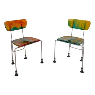 Model 543 Broadway Chairs by Gaetano Pesce for Bernini, 1993, Set of 2 For Sale