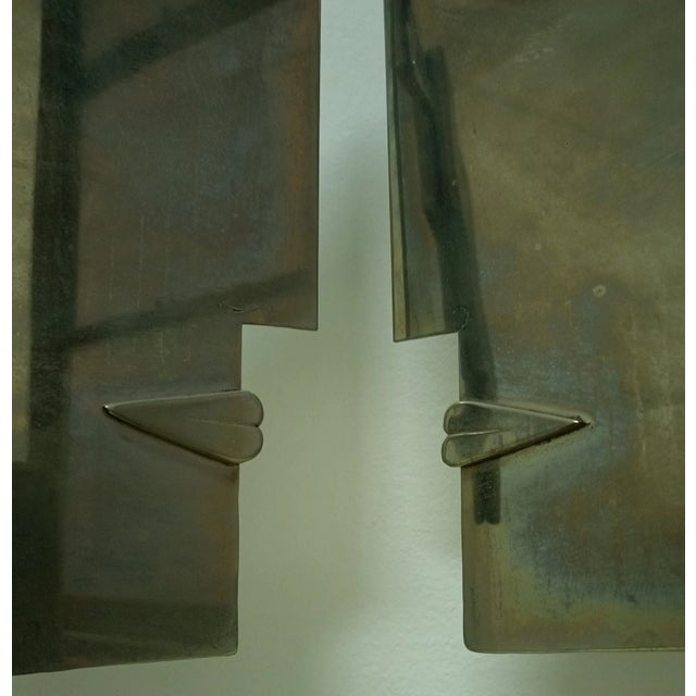 1970s Austria Pair Modernist Profile Head Sculptures tamped Hagenauer Wien - a Pair For Sale - Image 11 of 14