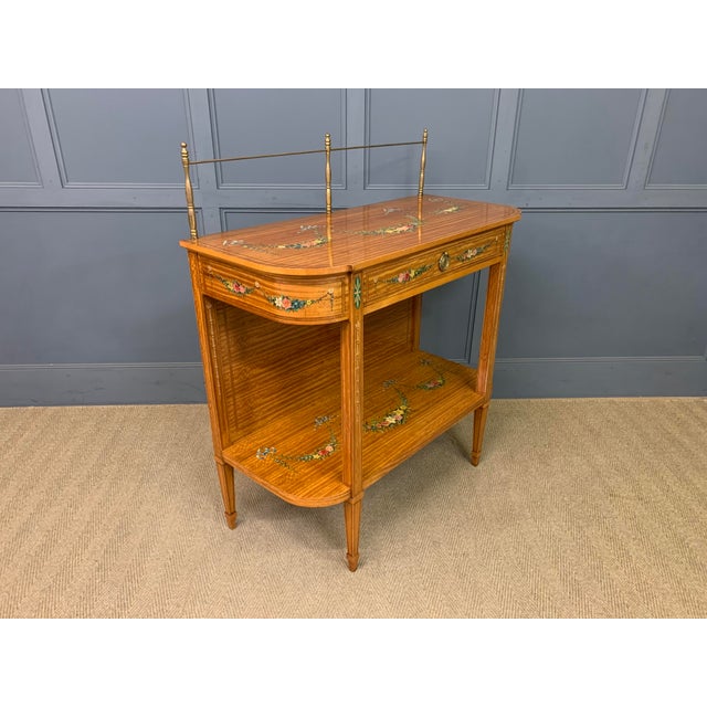 Painted Satinwood Side Table, 1910 For Sale - Image 9 of 18