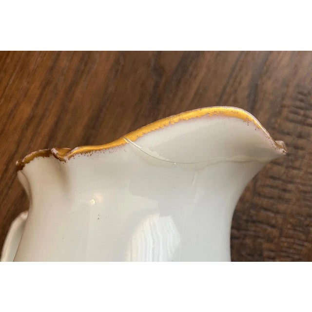 19th Century Austrian Art Nouveau-Styled Gold-Rimmed Porcelain Dinner Service, 65+ Pieces For Sale In San Francisco - Image 6 of 7