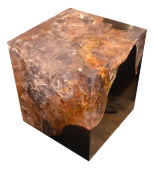 Andrianna Shamaris Cracked Resin Cocktail Table