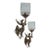 Vintage Art Nouveau Deco Light Old Lamp Mermaid Wall Sconces Fixture Brass & Star Glass Shade Light Lamp - a Pair For Sale