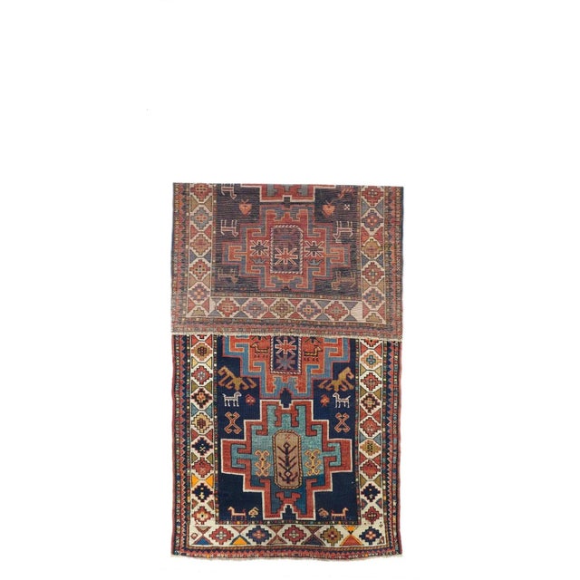 Antique Kazak Rug 3'10'' x 9'5''.