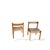 Brown Mid-Century Stacking Dining Chairs in Beech, Set of 2 For Sale - Image 8 of 9