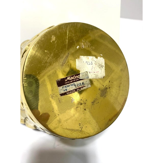 Hollywood Regency Brass Lotus Bowl Cachepot For Sale In Louisville - Image 6 of 6