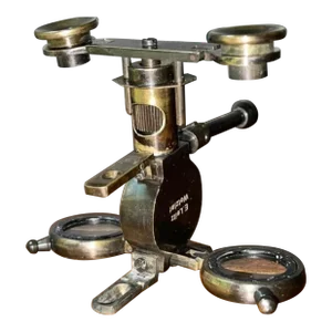 1960s Bronze Leitz Wetzlar Folding Binoculars Compass