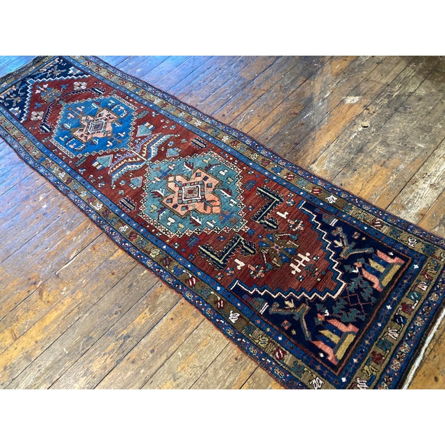 Antique Heriz Runner Rug, 1890s For Sale - Image 6 of 18