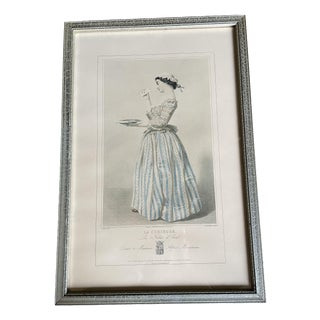 Vidal, La Curieuse, Les Filles d'Evel, 1800s, Engraving For Sale