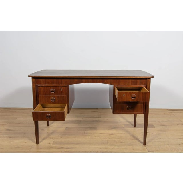 Mid-Century Modern Danish Freestanding Teak Desk, 1960s For Sale - Image 11 of 18