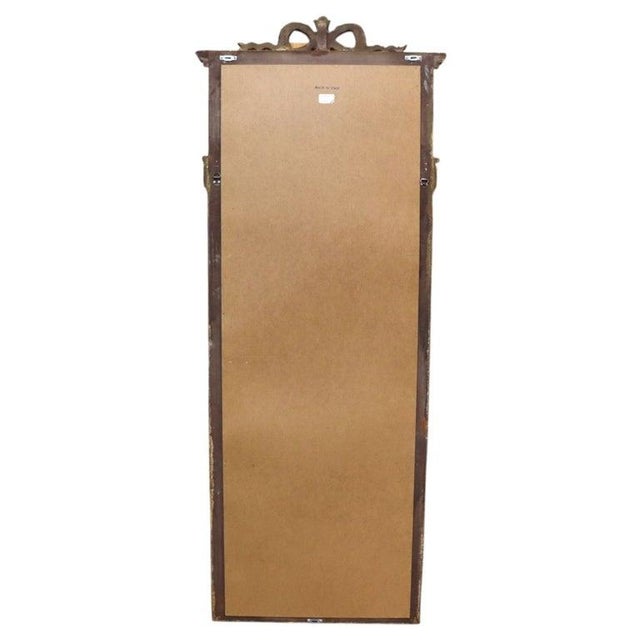 Vintage Italian Louis XV Gold Gilt Wood & Ebonized Pier Mirror C1940 For Sale - Image 11 of 11