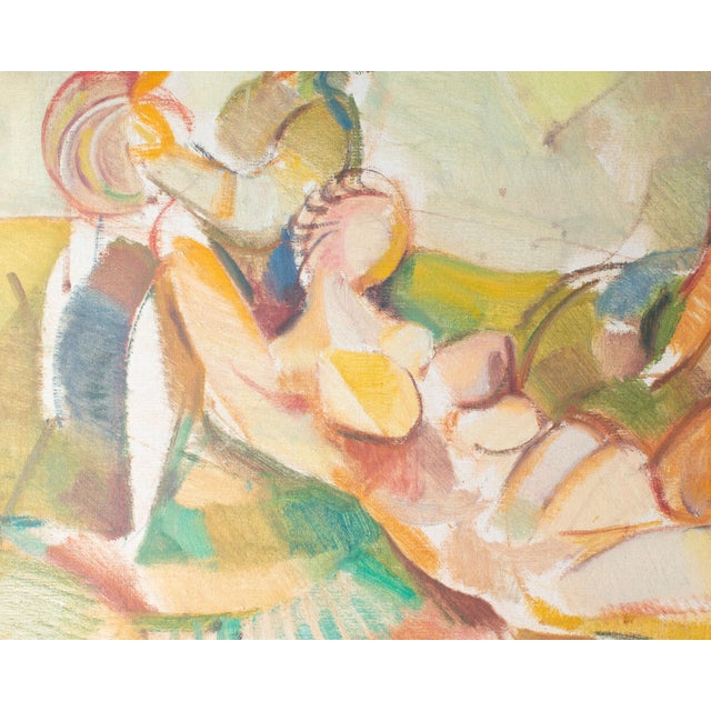 “Tent Meeting” Signed Oil on Canvas Painting by Robert C. Brisley For Sale In Indianapolis - Image 6 of 8