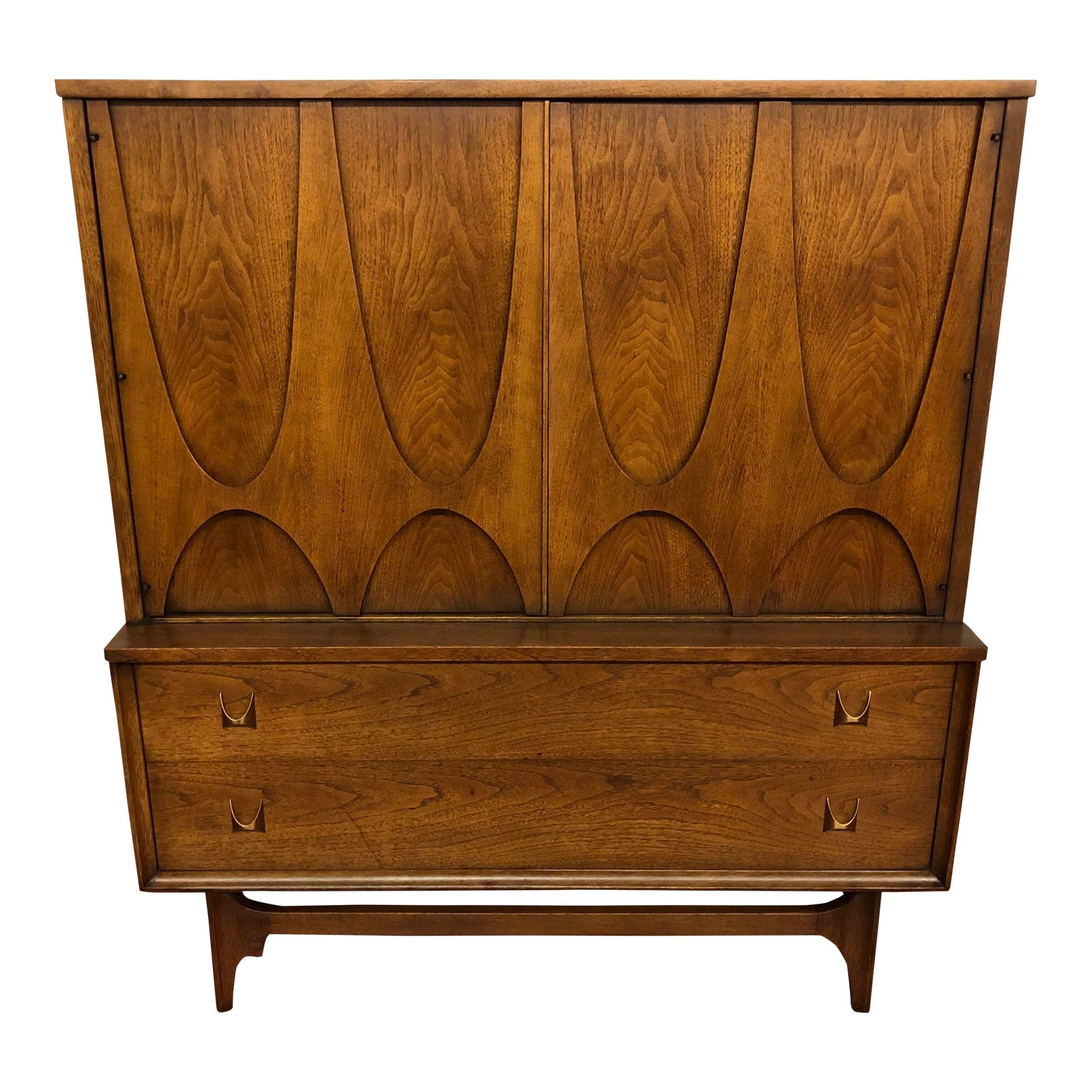 Broyhill Brasilia Gentleman's Chest / Highboy Dresser Chairish