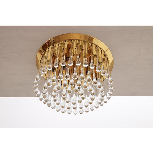 Large Raindrop Hanging Lamp in Murano Glass by J.T. Kalmar, Austria, 1970s For Sale - Image 6 of 15