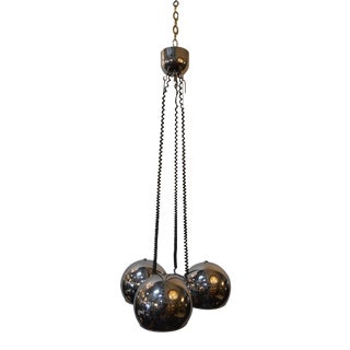 Italian Adjustable Side 3 Lights Chandelier, 1950 For Sale