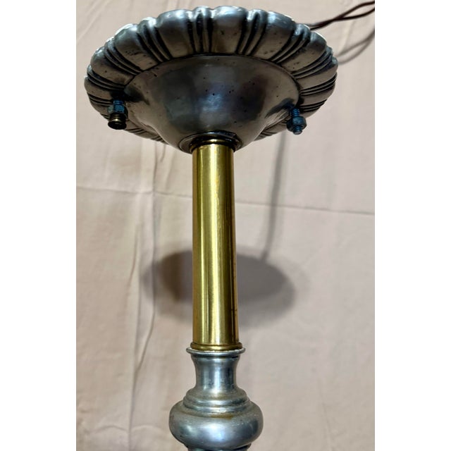 Early 20th Century Large Georgian Bouillotte Style Brass & Metal 4 Arm (20 Light) Billiard/Snooker Table Light For Sale - Image 10 of 12