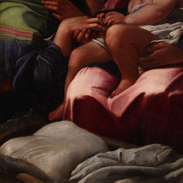 Mystical Marriage of Saint Catherine of Alexandria, 1650, Oil on Canvas For Sale - Image 9 of 16