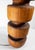 Mid 20th Century Mid-Century Modern Sculptural Architectural Turned Walnut Table Lamp For Sale - Image 9 of 10