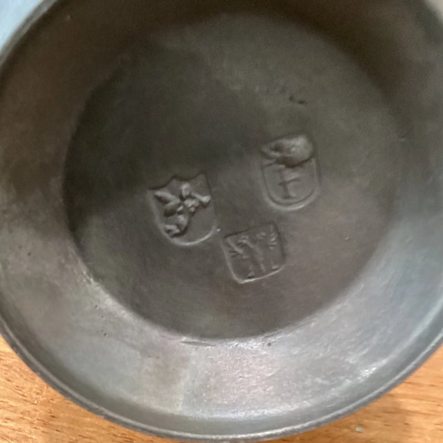 Vintage Foca Oosterbeek Netherlands Pewter Pitcher and Coffee Pot Set- 2 Pieces For Sale - Image 4 of 12