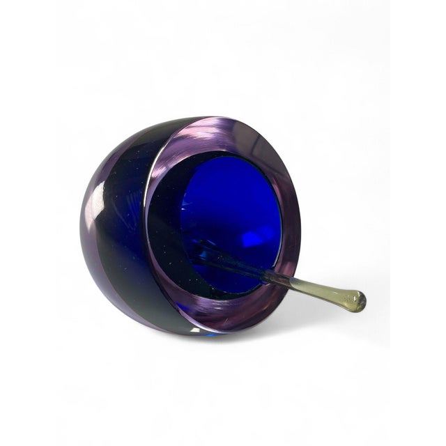 Murano Glass Sommerso Ashtray by Antonio Da Ros for Cenedese, Italy, 1970s For Sale - Image 4 of 6