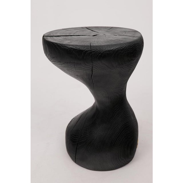 Rustic Sculptural Side Table by Logniture For Sale - Image 10 of 18