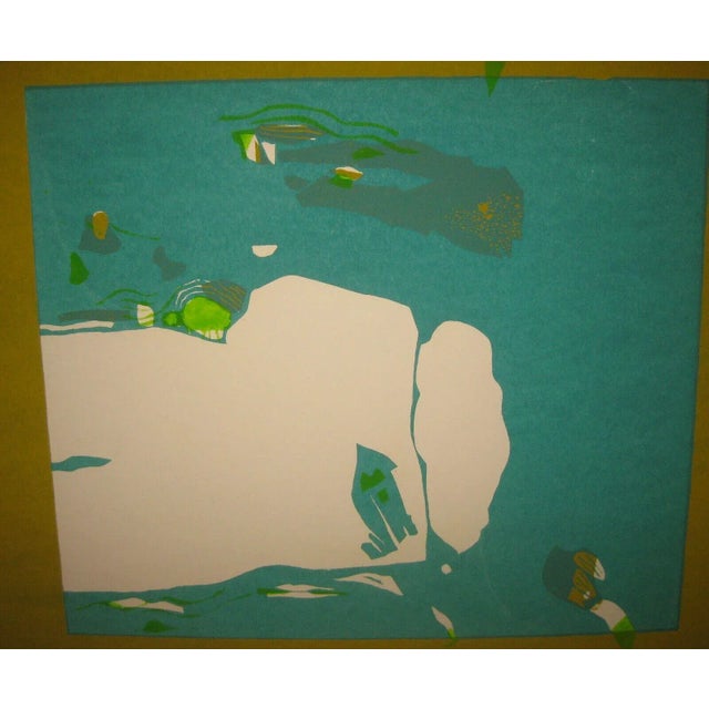 Abstract Under the Sea Abstract Lithograph by Sylvia Birch Halperin For Sale - Image 3 of 10